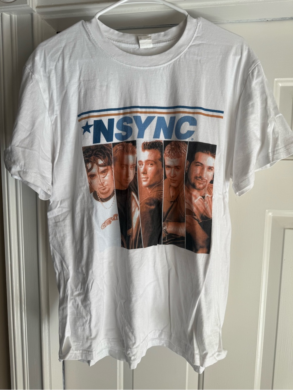 White Graphic Band T-Shirt